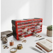 Super-Bag 40 Çekmeceli Monoblok Organizer Seti - Yatay Tip - 49.7X15.7X25 cm