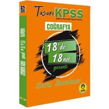 Tasarı Kpss Coğrafya 18'de 18 Net Soru Bankası