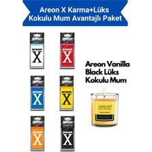 Areon x Karma+Vanilla Black Lüks Kokulu Mum Avantajlı Paket