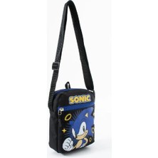 Trg Sonic Çocuk Omuz Çantası – 3 Bölmeli – Su Geçirmez Kumaş (21×16×6 Cm)