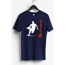 MGAX Basketbol Basketball Player Baskılı Regular Sıfır Yaka %100 Pamuk Unisex Penye T-Shirt