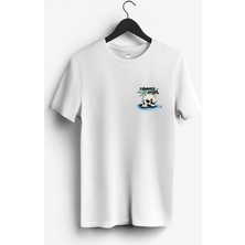 MGAX Deniz Summer Skull Arma Baskılı Regular Sıfır Yaka %100 Pamuk Unisex Penye T-Shirt