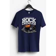 MGAX Off Road Adventure Rock Crowler Baskılı Regular Sıfır Yaka %100 Pamuk Unisex Penye T-Shirt