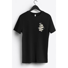 MGAX Denizci Living Life As A Sailor Arma Baskılı Regular Sıfır Yaka %100 Pamuk Unisex Penye T-Shirt