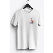 MGAX Denizci Yelkenli Gemi Arma Baskılı Regular Sıfır Yaka %100 Pamuk Unisex Penye T-Shirt
