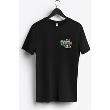 MGAX Sevimli Ayı Havalı Genç Arma Baskılı Regular Sıfır Yaka %100 Pamuk Unisex Penye T-Shirt