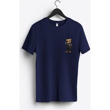 MGAX Sevimli Ayı Ride Out Arma Baskılı Regular Sıfır Yaka %100 Pamuk Unisex Penye T-Shirt