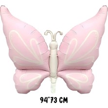 Parti Pera Retro Kelebek Folyo Balon 94*73 cm
