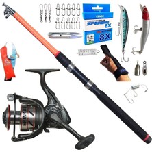 Oslo Shinari 4000 210CM 50-150GR Piranha Dolphin Rapala Maket Balık Spin Olta Takımı Seti