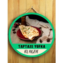 Mayeka Cafeler Restoranlar Kahvaltıcılar Börekçiler Için Gözleme Duvar Kapı Tablo Ahşap Askılı Pano Tabela