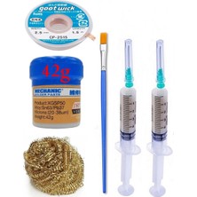 Smnr Lehimleme Seti Mechanic Krem Lehim Solder Paste 183°C Noclean 42G Lehim Toplama CP-2515 Emme Teli 2,5mm ST01