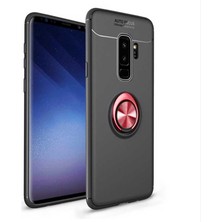 ZM Store Galaxy S9 Plus Uyumlu Kılıf Yüzük Standlı Pürüzsüz ve Soft Yüzey Ravel Kapak
