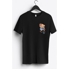 MGAX Basketbol Pes Etme Don't Give Up Arma Baskılı Regular Sıfır Yaka %100 Pamuk Unisex Penye T-Shirt