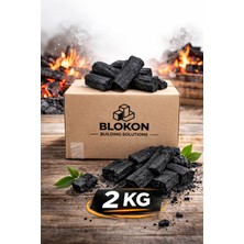 Blokon 2 kg Meşe Odunu Mangal Kömürü