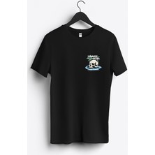 MGAX Deniz Summer Skull Arma Baskılı Regular Sıfır Yaka %100 Pamuk Unisex Penye T-Shirt