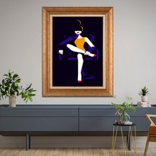 Giyense Altın Varaklı Çerçeveli Paspartulu Tablo DRE1205