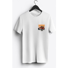 MGAX Off Road Jeep Arma Baskılı Regular Sıfır Yaka %100 Pamuk Unisex Penye T-Shirt