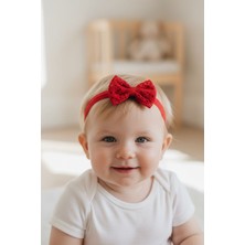 EGOMİ Fistolu Kırmızı Bebek Bandanası