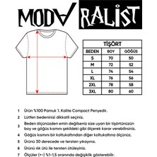MGAX Kedili Moon Cat Baskılı Regular Sıfır Yaka %100 Pamuk Unisex Penye T-Shirt