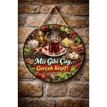 Mayeka Cafe Restoran Için Çay Ocağı Duvar Kapı Tablo Süsü Ahşap Askılı Pano Tabela No 56
