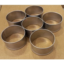 Renuzu Hamburger Pasta Kek Ekmek Kalıbı Genişlik 7,5cm Derinlik 4cm Paslanmaz Krom Çelik 304 Kalite