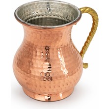 Copper Empire Kulplu Ağır Bakır Bardak El Işlemeli Katır Bakır Bardak