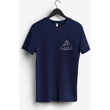 MGAX Bisikletçi Klasik Bisiklet Arma Baskılı Regular Sıfır Yaka %100 Pamuk Unisex Penye T-Shirt