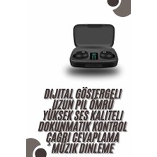 MK Beykoz Tws Bluetooth Kulaklık 5.0 Bluetooth Bağlantılı Dokunmatik Kontrol Özelliği - KE002Q-799L64