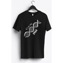 MGAX Motosiklet It's In My Dna Zincir Baskılı Regular Sıfır Yaka %100 Pamuk Unisex Penye T-Shirt