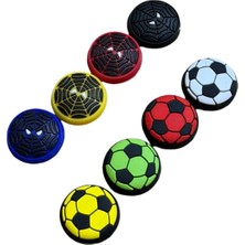 Crk Tech Ps5 Ps4 Ps3 Xbox One S x Ns 4 Çift Analog Koruyucu Desenli Gamepad Silikon Başlık