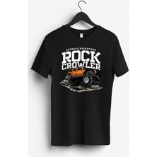 MGAX Off Road Adventure Rock Crowler Baskılı Regular Sıfır Yaka %100 Pamuk Unisex Penye T-Shirt