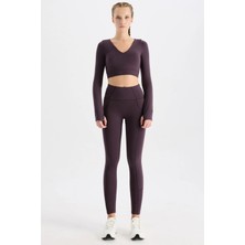 COMEUP Yüksek Bel Dikiş Detaylı Push Up Tayt Italyan Eriği