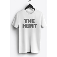 MGAX Avcı The Hunt Baskılı Regular Sıfır Yaka %100 Pamuk Unisex Penye T-Shirt