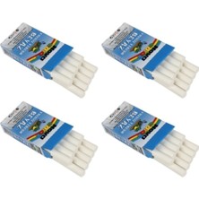 Nova Color Nova 10'lu Tozsuz Beyaz Tebeşir - 4 Paket