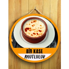 Mayeka Cafeler Restoranlar Tatlıcılar Sütlaç Için Sütlaç Duvar Kapı Tablo Ahşap Askılı Pano Tabela