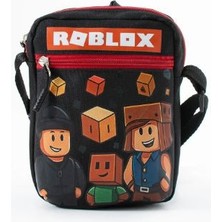 Trg Polo Robloox Çocuk Omuz Çantası – 3 Bölmeli – Su Geçirmez Kumaş (21×16×6 Cm)
