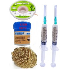 Smnr Lehimleme Seti Mechanic Krem Lehim Solder Paste 183°C Noclean 42G Lehim Toplama CP-1515 Emme Teli 1,5mm ST04