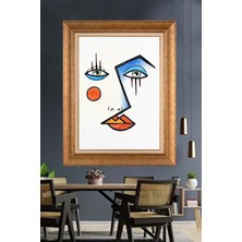 Giyense Altın Varaklı Çerçeveli Paspartulu Tablo DRE591