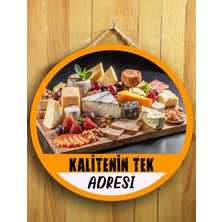 Mayeka Şarküteriler Marketler Için Şarküteri Duvar Kapı Tablo Ahşap Askılı Pano Tabela