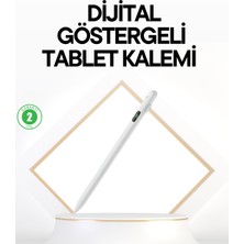 MK Beykoz iPad Uyumlu 1.5mm Pom Uçlu Dokunmatik Kalem Uzun Kullanım Süreli Stylus - KE002Q-797667