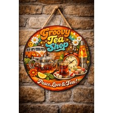 Mayeka Cafe Restoran Için Çay Ocağı Duvar Kapı Tablo Süsü Ahşap Askılı Pano Tabela No 66