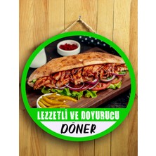 Mayeka Cafeler Restoranlar Tavuk Dönerciler Için Tavuk Döner Duvar Kapı Tablo Ahşap Askılı Pano Tabela