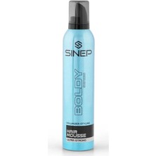 Sinep Saç Şekillendirici Köpük 300 ml 0.11 Mavi Renk ile Kolay Şekillendirme ve Elektriklenmeyi Önler