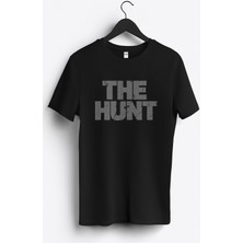 MGAX Avcı The Hunt Baskılı Regular Sıfır Yaka %100 Pamuk Unisex Penye T-Shirt