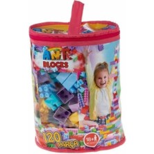 Asya Oyuncak ASYA ANT182 ÇANTALI BLOCKS PASTEL 120 PARÇA