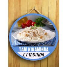 Mayeka Cafeler Tavuk Pilavcılar Için Tavuklu Pilav Duvar Kapı Tablo Ahşap Askılı Pano Tabela