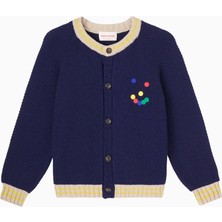 Bobo Choses Çocuklar Için Düğmeli Pamuklu Hırka Mavi Çok Renkli