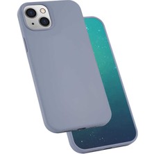 iPhone 13 Mini Uyumlu Nrtk Silk Silikon-Lila
