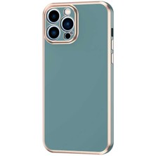 iPhone 12 Pro Max Uyumlu Nrtk Bark Kapak-Petrol Yeşil