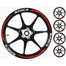 Mrt Teknik Yeni Özel  Motosiklet Jant Şeridi Honda Spacy Sağ-Sol/ön-Arka